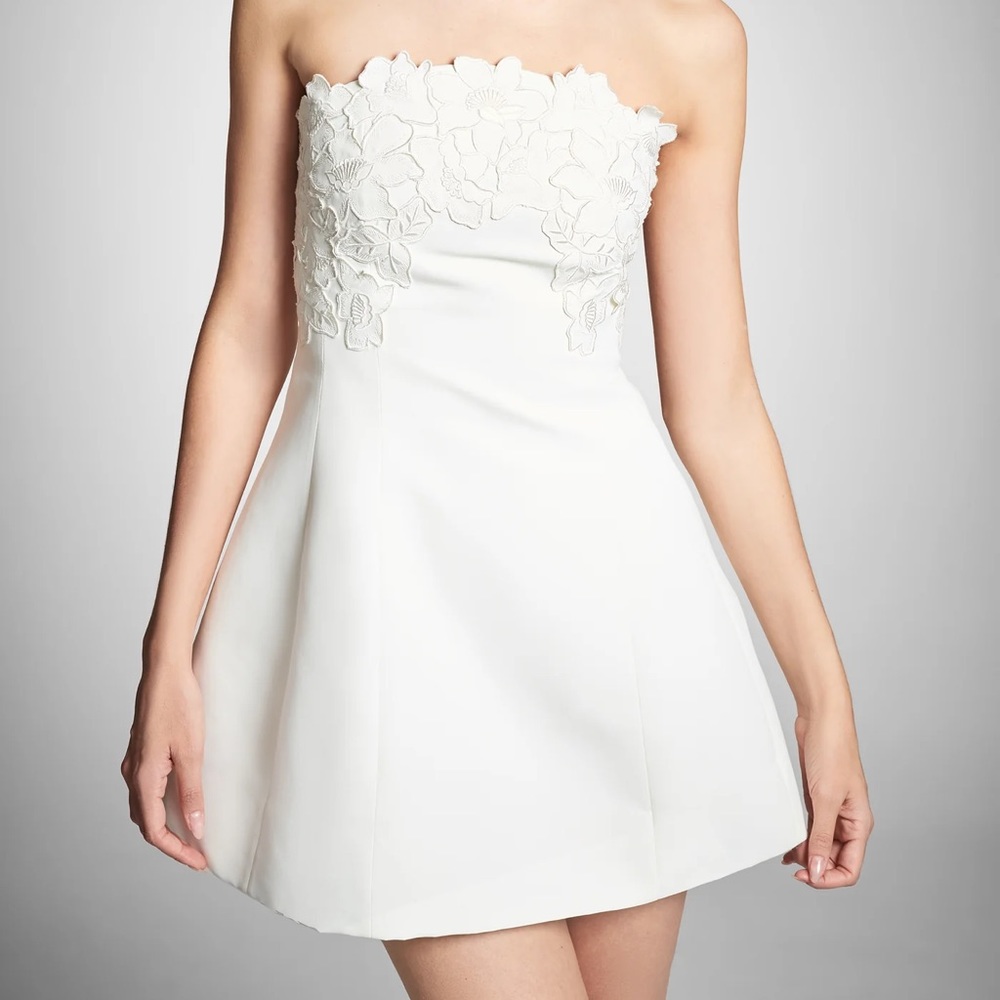Sachin & Babi ALANNA DRESS White Floral Bridal Dress
